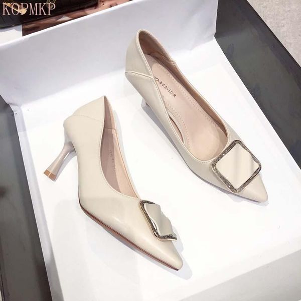 dress shoes 2021 elegant metal buckle show thin women's sandals solid soft leather pointed toe fashion brand high heels women 7cm, Black
dress shoes 2021 elegant metal buckle show thin women's sandals solid soft leather pointed toe fashion brand high heels women 7cm, Black