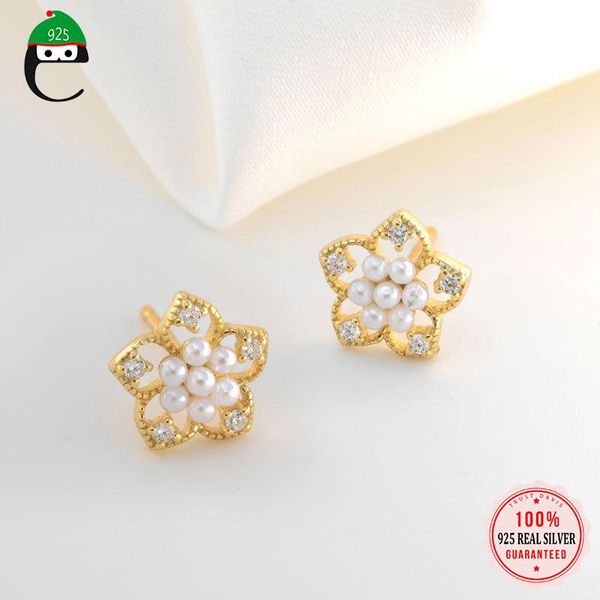 stud elfoplatasi real 925 sterling silver fashion synthesis pearl flower cz charm earring for women wedding fine jewelry dd1242, Golden;silver
stud elfoplatasi real 925 sterling silver fashion synthesis pearl flower cz charm earring for women wedding fine jewelry dd1242, Golden;silver