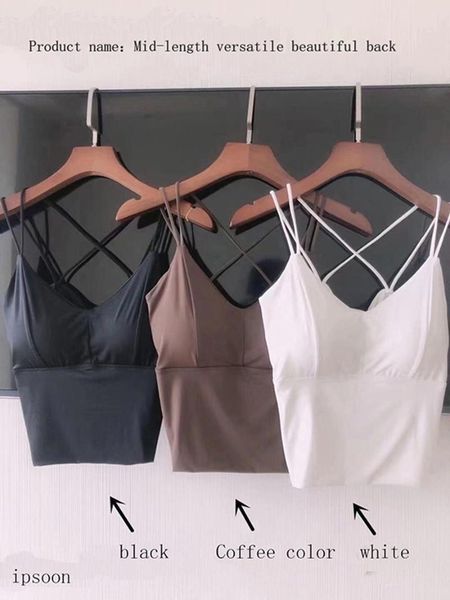 women's tanks & camis summer ice silk cross back comfortable and breathable sling, White
women's tanks & camis summer ice silk cross back comfortable and breathable sling, White