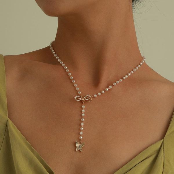 pendant necklaces vintage multilayer pearl choker butterfly chain for women gold silver color collar party fashion jewelry gift
pendant necklaces vintage multilayer pearl choker butterfly chain for women gold silver color collar party fashion jewelry gift