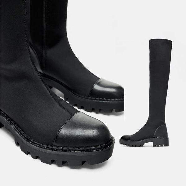 boots women long thigh high over the knee sock slim 2021 winter platform heels elastic shoes plus big size, Black
boots women long thigh high over the knee sock slim 2021 winter platform heels elastic shoes plus big size, Black