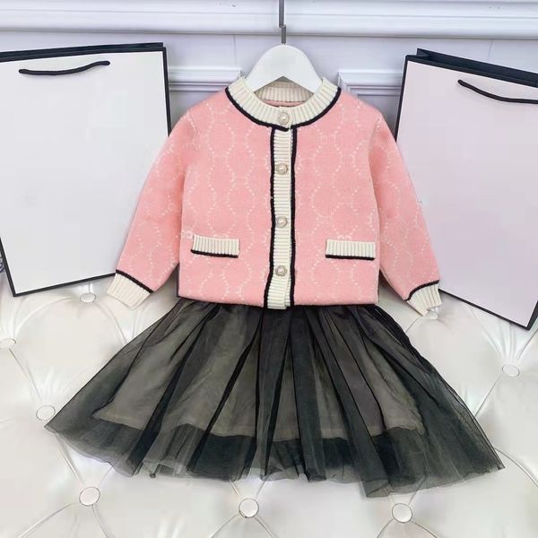 children clothing sets girls knitted cardigan +no-sleeved skirts princess mesh dresses baby suits skin-friendly comfortable kids clothes two, White
children clothing sets girls knitted cardigan +no-sleeved skirts princess mesh dresses baby suits skin-friendly comfortable kids clothes two, White
