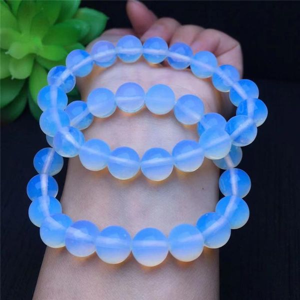beaded, strands fashion white opal bracelet women elastic colorful smooth cat eye stone jewelry 10mm, Black
beaded, strands fashion white opal bracelet women elastic colorful smooth cat eye stone jewelry 10mm, Black
