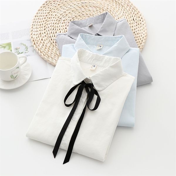 h.sa spring women clothing bow tie long sleeve blouse and shirts white pet pan kawaii girls blusa mujer 210417
h.sa spring women clothing bow tie long sleeve blouse and shirts white pet pan kawaii girls blusa mujer 210417