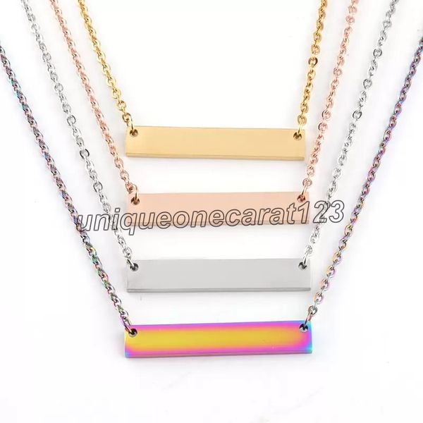 personalized blank bar pendant necklace stainless steel long diy choker necklace creative gift 35*6mm, Silver
personalized blank bar pendant necklace stainless steel long diy choker necklace creative gift 35*6mm, Silver