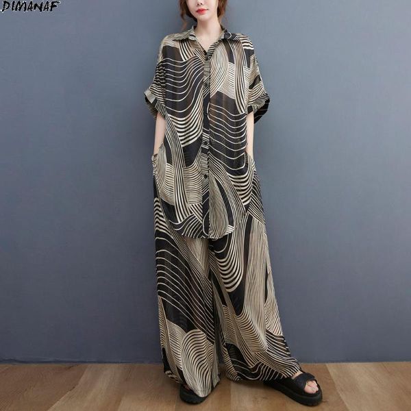 women's two piece pants dimanaf plus size women set suit striped blouse chiffon elegant shirts wide leg loose oversize summer 5xl, White
women's two piece pants dimanaf plus size women set suit striped blouse chiffon elegant shirts wide leg loose oversize summer 5xl, White