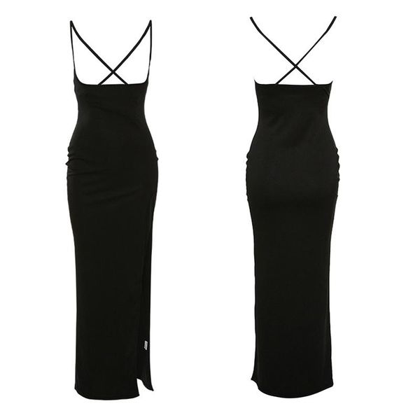 casual dresses women sling dress sleeveless low cut backless side split loose solid black summer spring fall slimming midi, Black;gray
casual dresses women sling dress sleeveless low cut backless side split loose solid black summer spring fall slimming midi, Black;gray
