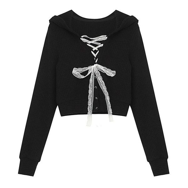 women's knits & tees women sweater black design sense short knit cute bow decoration long-sleeved cardigan hooded coat korean style col, White
women's knits & tees women sweater black design sense short knit cute bow decoration long-sleeved cardigan hooded coat korean style col, White