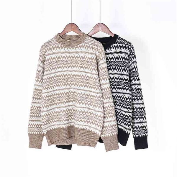 autumn winter women sweaters jacquard vintage arygle knitted korean fashion 210421, White;black
autumn winter women sweaters jacquard vintage arygle knitted korean fashion 210421, White;black