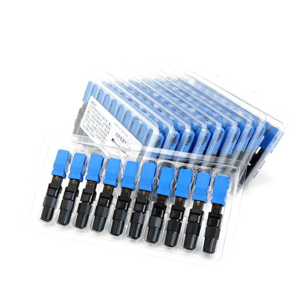 fiber optic equipment sc upc apc single-mode quick connector ftth fast