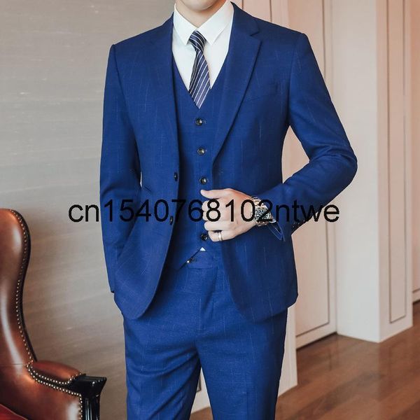 men's suits & blazers autumn suit bridegroom wedding dress three piece slim fit korean mini 6726, White;black
men's suits & blazers autumn suit bridegroom wedding dress three piece slim fit korean mini 6726, White;black