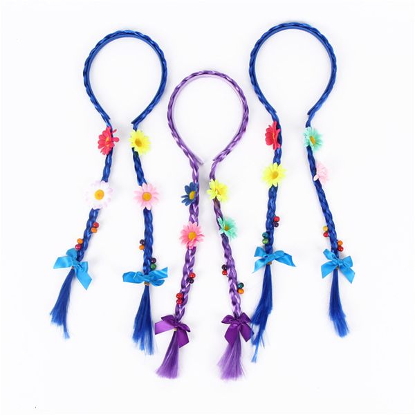 headband chemical fiber sunflower cartoon animation children's color contrast wig braid stage cos, Black
headband chemical fiber sunflower cartoon animation children's color contrast wig braid stage cos, Black