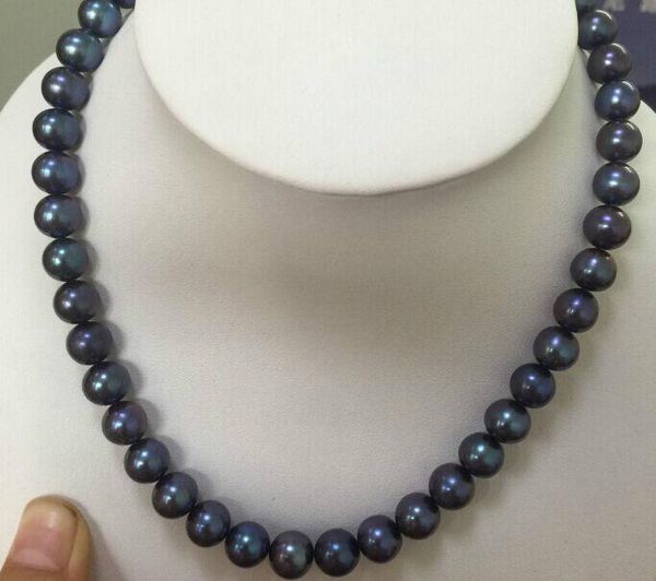 chokers stunning10-11mm natural tahitian round black blue pearl necklace 18'', Golden;silver
chokers stunning10-11mm natural tahitian round black blue pearl necklace 18'', Golden;silver