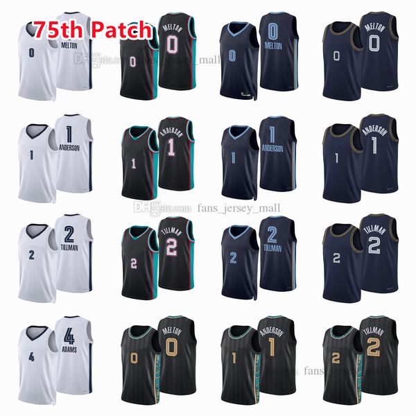 printed 75th patch city basketball jerseys steven 4 adams de'anthony 0 melton kyle 1 anderson xavier 2 tillman jersey color black blue, Black;red
printed 75th patch city basketball jerseys steven 4 adams de'anthony 0 melton kyle 1 anderson xavier 2 tillman jersey color black blue, Black;red
