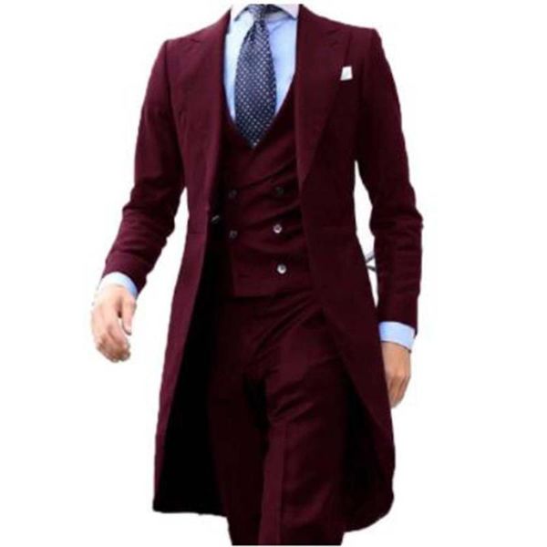 men's suits & blazers men 3pieces slim fit business mans groom burgundy serge fabric tuxedos for formal wedding suit (blazer+pants+vest, White;black
men's suits & blazers men 3pieces slim fit business mans groom burgundy serge fabric tuxedos for formal wedding suit (blazer+pants+vest, White;black
