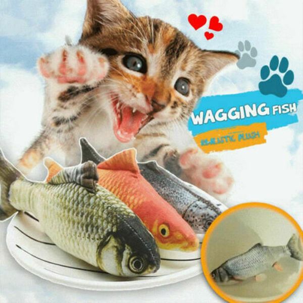 cat toys wagging fish realistic plush toy simulation catnip soft gift for pet chewing eig88
cat toys wagging fish realistic plush toy simulation catnip soft gift for pet chewing eig88