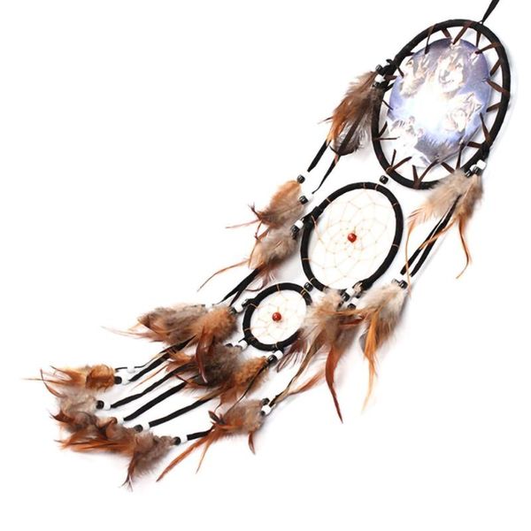 creative wall decorations wolf pattern dreamcatcher retro feathers ornament dream catcher home decor decorative objects & figurines
creative wall decorations wolf pattern dreamcatcher retro feathers ornament dream catcher home decor decorative objects & figurines