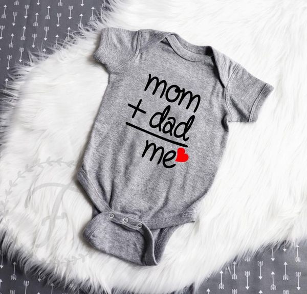 mom+dad=me love graphic printed baby fashion grey infant cotton bodysuit boys girls toddler soft wear rompers, Blue
mom+dad=me love graphic printed baby fashion grey infant cotton bodysuit boys girls toddler soft wear rompers, Blue