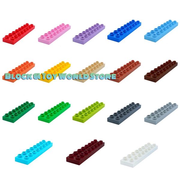 3Pieces/LotDiy 6pcs/lot Large Particles 2X8dots Thin Bricks Building Blocks Accessories Toys For Children
3Pieces/LotDiy 6pcs/lot Large Particles 2X8dots Thin Bricks Building Blocks Accessories Toys For Children