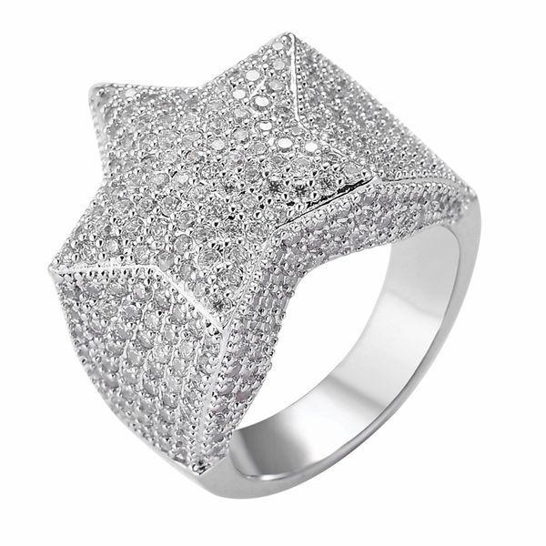 missivy 2021 men's star ring 18 k copper charm gold color full zircon ring fashion hip hop rock jewelry drop, Silver
missivy 2021 men's star ring 18 k copper charm gold color full zircon ring fashion hip hop rock jewelry drop, Silver