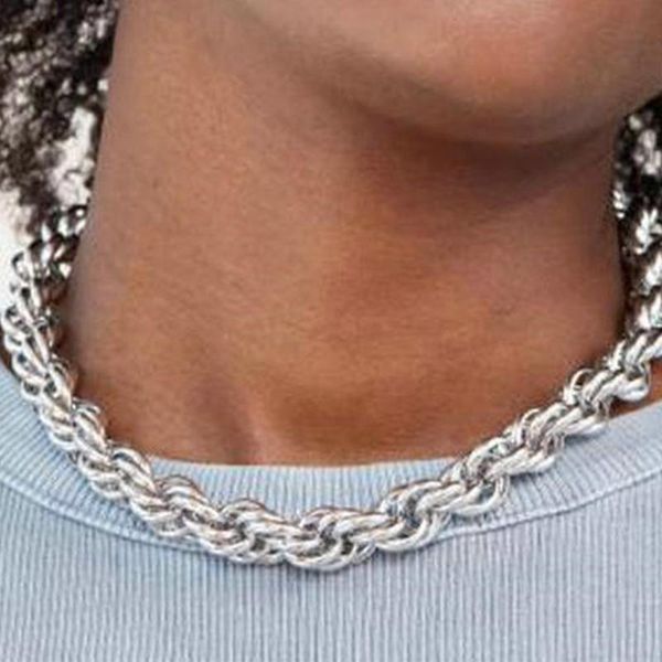 chokers hip hop coarse twist chain necklace for women choker jewelry miami simple statement stainless steel cuban link chains, Golden;silver
chokers hip hop coarse twist chain necklace for women choker jewelry miami simple statement stainless steel cuban link chains, Golden;silver