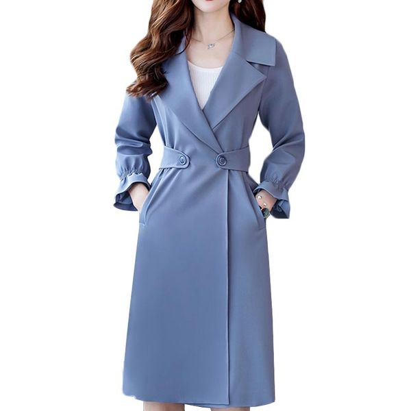 women's trench coats 2021 spring autumn fashion slim long coat women casual collar windbreaker plus size brand overcoat 4xl e014, Tan;black
women's trench coats 2021 spring autumn fashion slim long coat women casual collar windbreaker plus size brand overcoat 4xl e014, Tan;black