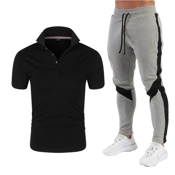 running sets track suit men slim t shirt + trousers set casual solid tracksuit male leisure men's and pant sweat suits, Black;blue
running sets track suit men slim t shirt + trousers set casual solid tracksuit male leisure men's and pant sweat suits, Black;blue