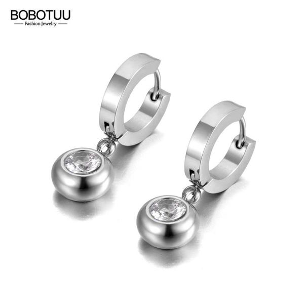hoop & huggie bobotuu office/career style titanium steel round cz crystal earrings trendy rhinestone jewelry for women be20215, Golden;silver
hoop & huggie bobotuu office/career style titanium steel round cz crystal earrings trendy rhinestone jewelry for women be20215, Golden;silver