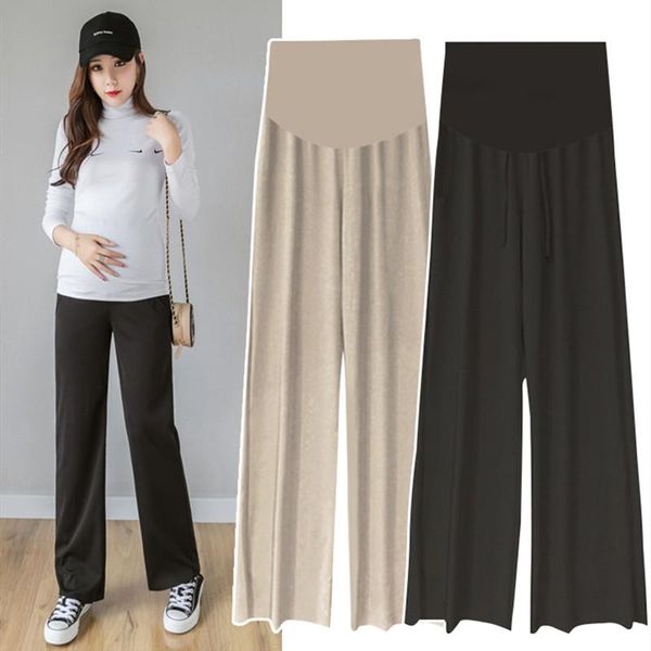 maternity bottoms pants spring thin outer wear loose wide legs support abdominal and summer fashion, White
maternity bottoms pants spring thin outer wear loose wide legs support abdominal and summer fashion, White