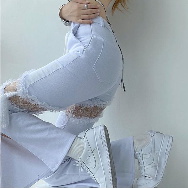 women's jeans flare pants button y2k lace mesh transparent denim tights boots casual fashion, Blue
women's jeans flare pants button y2k lace mesh transparent denim tights boots casual fashion, Blue