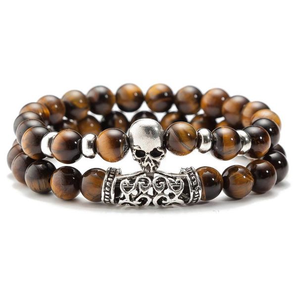 beaded, strands trendy luxury set bracelet 8mm black lava stone bead skull man female jewelry pulsera hombre armband
beaded, strands trendy luxury set bracelet 8mm black lava stone bead skull man female jewelry pulsera hombre armband