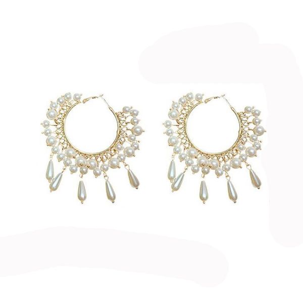 round tassel pearls drop earrings women korean wedding large fashion vintage big earrings for christmas gifts 2021 jewelry, Silver
round tassel pearls drop earrings women korean wedding large fashion vintage big earrings for christmas gifts 2021 jewelry, Silver