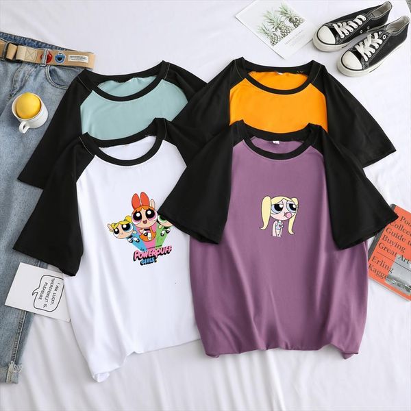 summer women mens t shirt short sleeve harajuku kawaii funny powerpuff police girl cartoon print spll color splicing, White;black
summer women mens t shirt short sleeve harajuku kawaii funny powerpuff police girl cartoon print spll color splicing, White;black