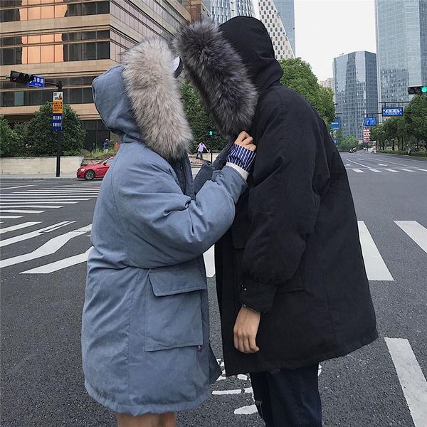 women's trench coats men and women couples parka mujer cotton winter jacket hoodies fur collar oversized coat parkas long c5586, Tan;black
women's trench coats men and women couples parka mujer cotton winter jacket hoodies fur collar oversized coat parkas long c5586, Tan;black