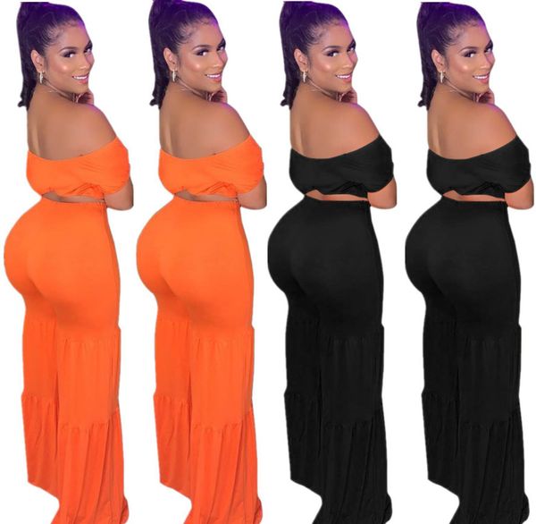 casual women solid bell-bottoms two piece fashion lady's slash neck crop high waist bodycon flared trousers sets, Gray
casual women solid bell-bottoms two piece fashion lady's slash neck crop high waist bodycon flared trousers sets, Gray