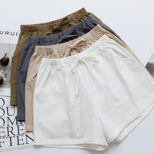 women's shorts 2021 summer casual cotton linen women plus size high waist fashion short pants streetwear, White;black
women's shorts 2021 summer casual cotton linen women plus size high waist fashion short pants streetwear, White;black