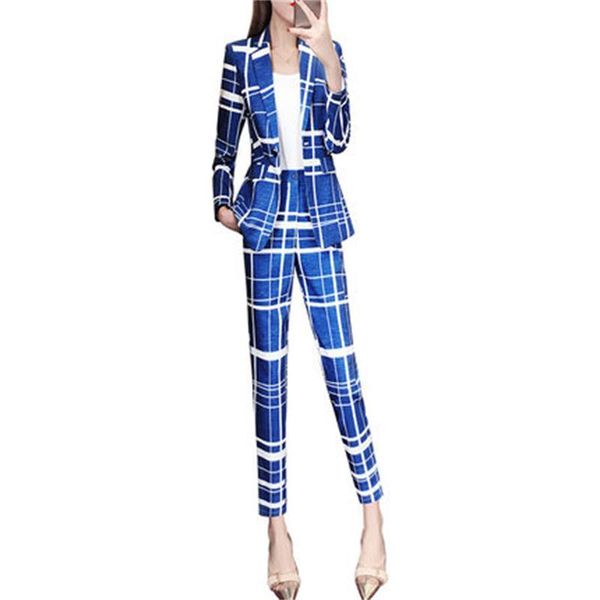 fashion printed suit female high-end slim + pants two-piece women size s-3xl women's two piece, White
fashion printed suit female high-end slim + pants two-piece women size s-3xl women's two piece, White