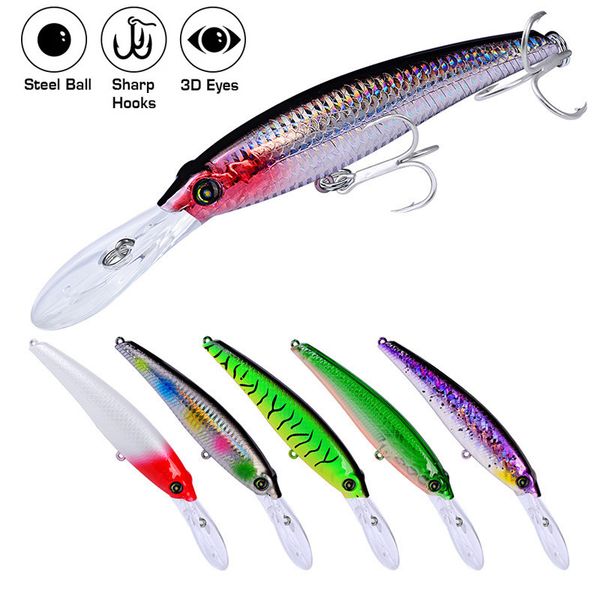 10pcs minnow hard fishing lures bait exported to usa market 46.5g-1.64oz/19.5cm-7.68inch 8008 2/0# high carbon steel treble hook 10 colors r
10pcs minnow hard fishing lures bait exported to usa market 46.5g-1.64oz/19.5cm-7.68inch 8008 2/0# high carbon steel treble hook 10 colors r