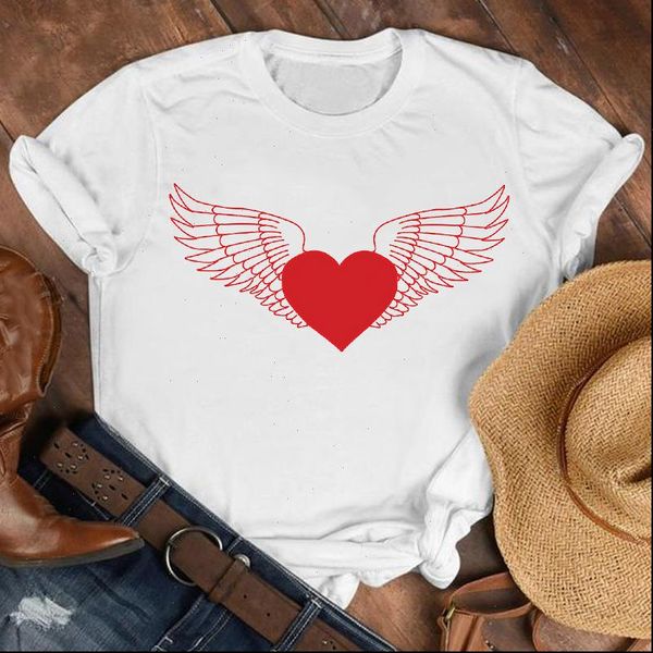 women lady angle wing love womens t shirts cute casual 90s style shirt clothes tee female print, White
women lady angle wing love womens t shirts cute casual 90s style shirt clothes tee female print, White