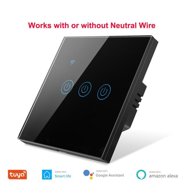 smart home control tuya wifi touch switch eu 220v, no neutral wire required wall light 1/2/3/4 gang, compatible with alexa google
smart home control tuya wifi touch switch eu 220v, no neutral wire required wall light 1/2/3/4 gang, compatible with alexa google