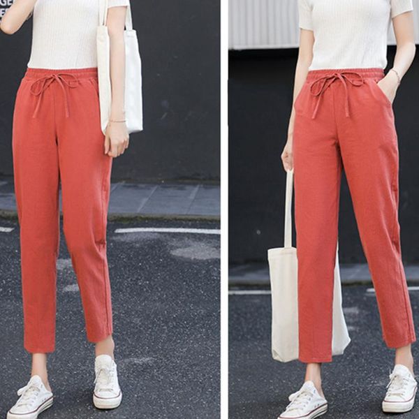 womens spring summer pants cotton solid elastic waist candy colors harem trousers soft for female ladys s xxl, Black;white
womens spring summer pants cotton solid elastic waist candy colors harem trousers soft for female ladys s xxl, Black;white