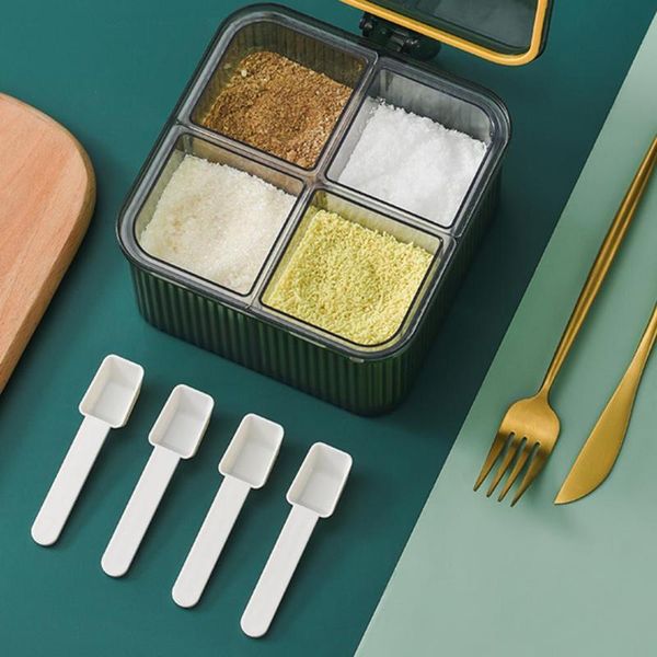 storage bottles & jars spice jar reusable special large capacity 4 grids smooth surface seasoning box
storage bottles & jars spice jar reusable special large capacity 4 grids smooth surface seasoning box