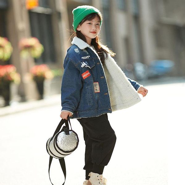 jackets girls autumn and winter clothes denim jacket plus velvet 2021 fashion lamb girl thick short top, Blue;gray
jackets girls autumn and winter clothes denim jacket plus velvet 2021 fashion lamb girl thick short top, Blue;gray