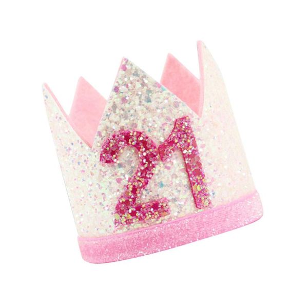 party hats number 21 birthday crown design glitter cap mini hat decorations props- style
party hats number 21 birthday crown design glitter cap mini hat decorations props- style