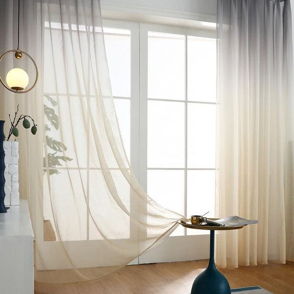 curtain & drapes 1 pcs window luxurious upscale gradient color tulle sheer for living room bedroom decor long voile drape home decoration
curtain & drapes 1 pcs window luxurious upscale gradient color tulle sheer for living room bedroom decor long voile drape home decoration