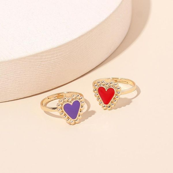 charm female small red purple heart ring adjustable cute engagement wedding band open rings for women party summer jewelry gift, Slivery;golden
charm female small red purple heart ring adjustable cute engagement wedding band open rings for women party summer jewelry gift, Slivery;golden