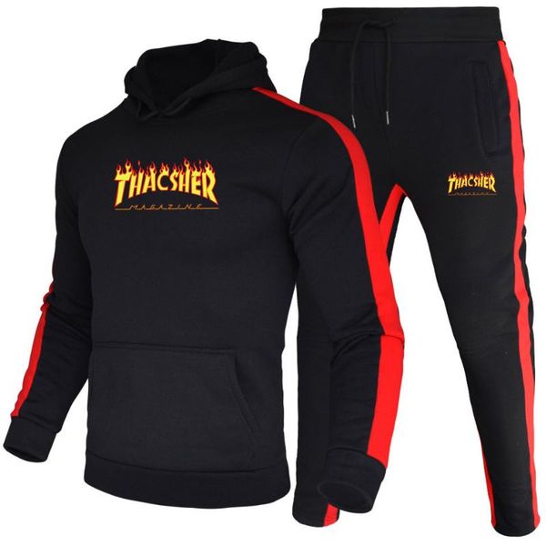 men's tracksuits couples black fire print men hoodies suit tracksuit sweatshirt warm hoodie+sweat pants jogging track suits homme pullo, Gray
men's tracksuits couples black fire print men hoodies suit tracksuit sweatshirt warm hoodie+sweat pants jogging track suits homme pullo, Gray