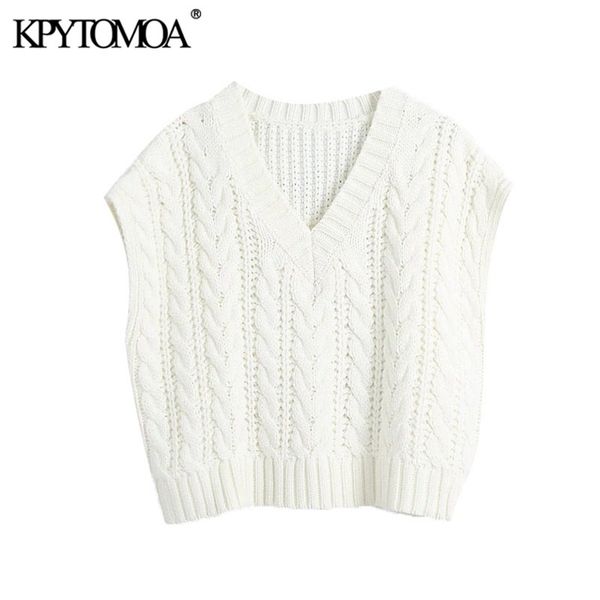 women fashion oversized cable knitted vest sweater v neck sleeveless female waistcoat chic 210420, Black;white
women fashion oversized cable knitted vest sweater v neck sleeveless female waistcoat chic 210420, Black;white