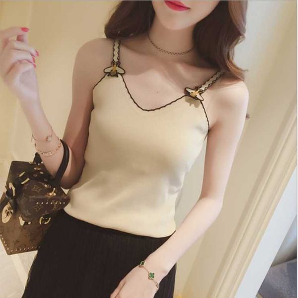 women's tanks & camis 2021 summer fashion cartoon sweater vest female short section slimming wild bottoming shirt small sling tank 030, White
women's tanks & camis 2021 summer fashion cartoon sweater vest female short section slimming wild bottoming shirt small sling tank 030, White