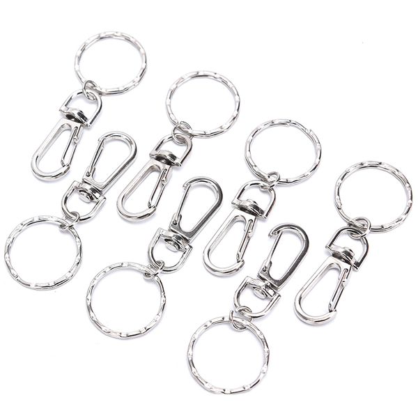 diy bag jewelry 50pcs/lot classic key chain ring metal swivel lobster clasp clips key hooks keychain split ring, Silver
diy bag jewelry 50pcs/lot classic key chain ring metal swivel lobster clasp clips key hooks keychain split ring, Silver